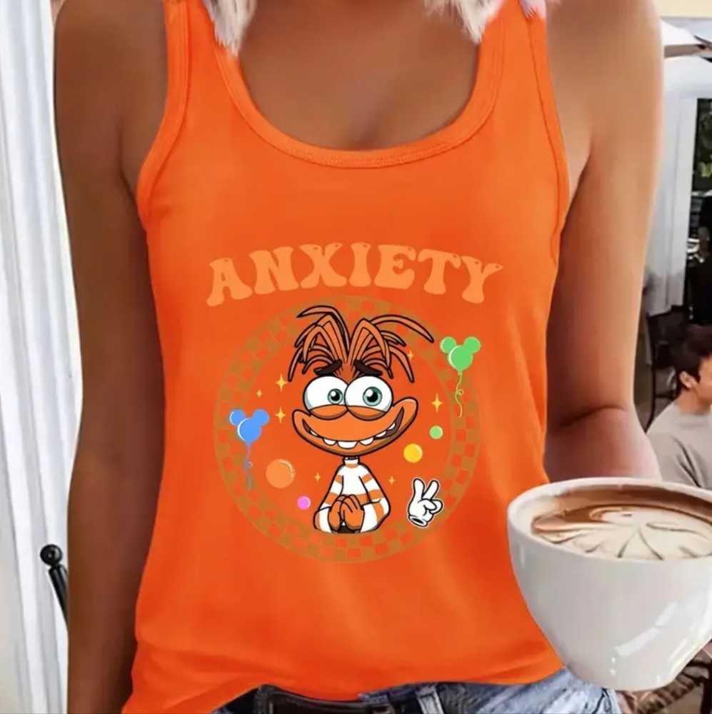 NWOT Women's Inside Out ANXIETY TankTop Sz.XL